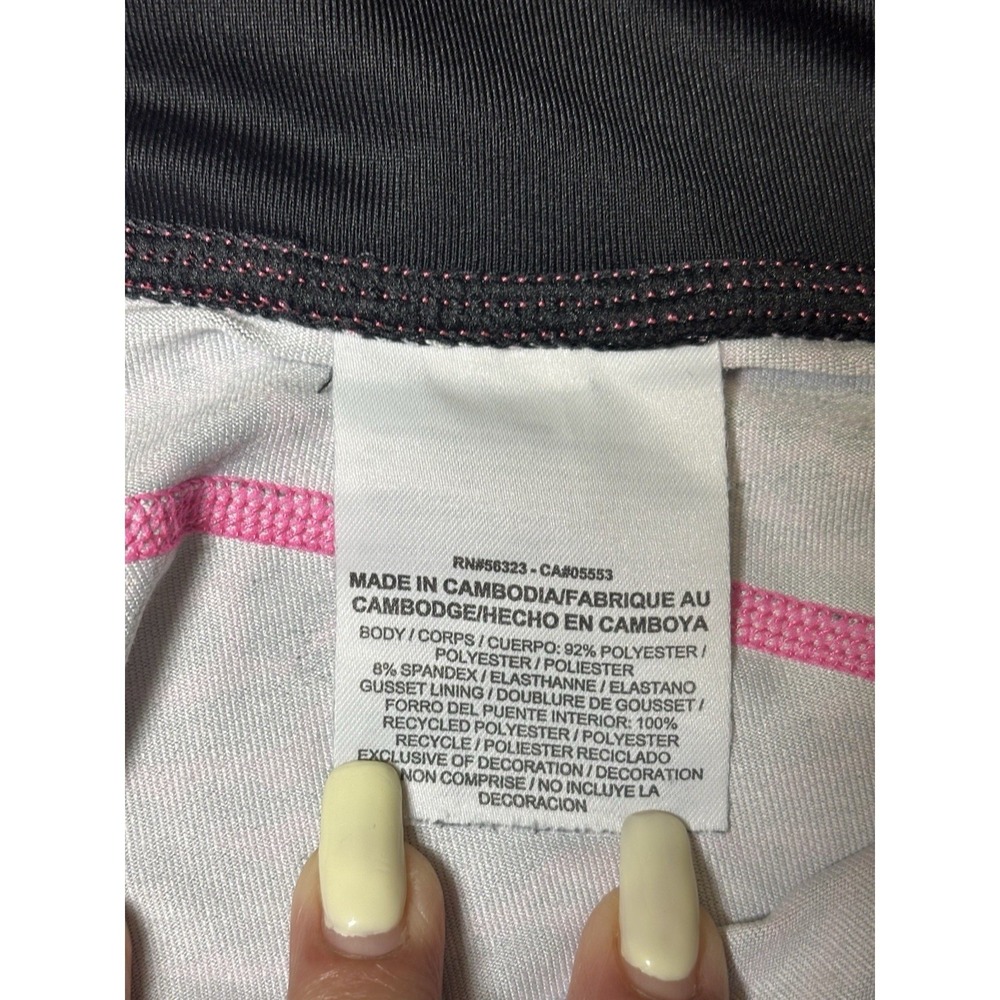 Nike Dri-FIT Womens S Pink Animal Print Running Leggings Workout Crop Pants - Picture 13 of 15